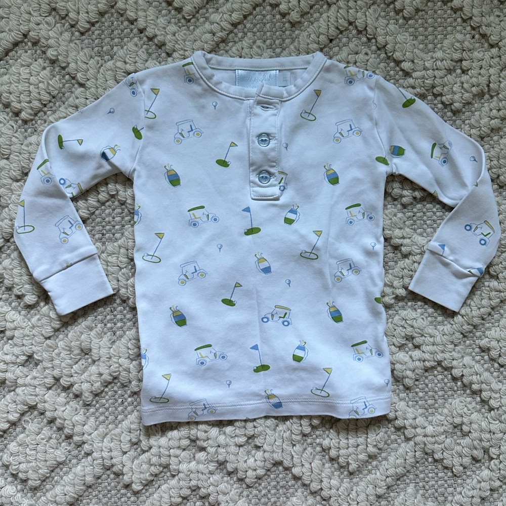 Little English 3T Golf Pajama Top Only
